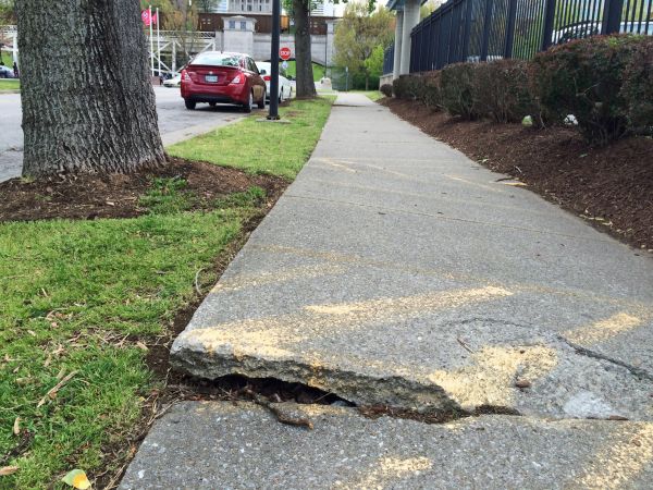 Cement Sidewalk Repair in Ooltewah